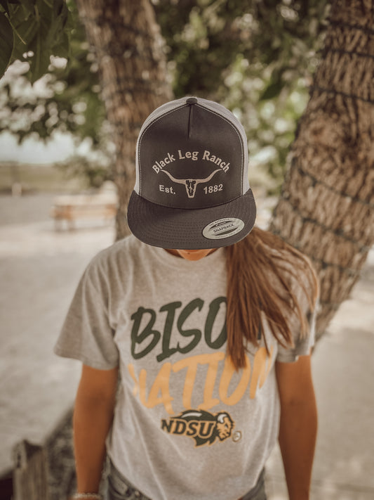 Black Leg Ranch Longhorn Hat (FREE SHIPPING)