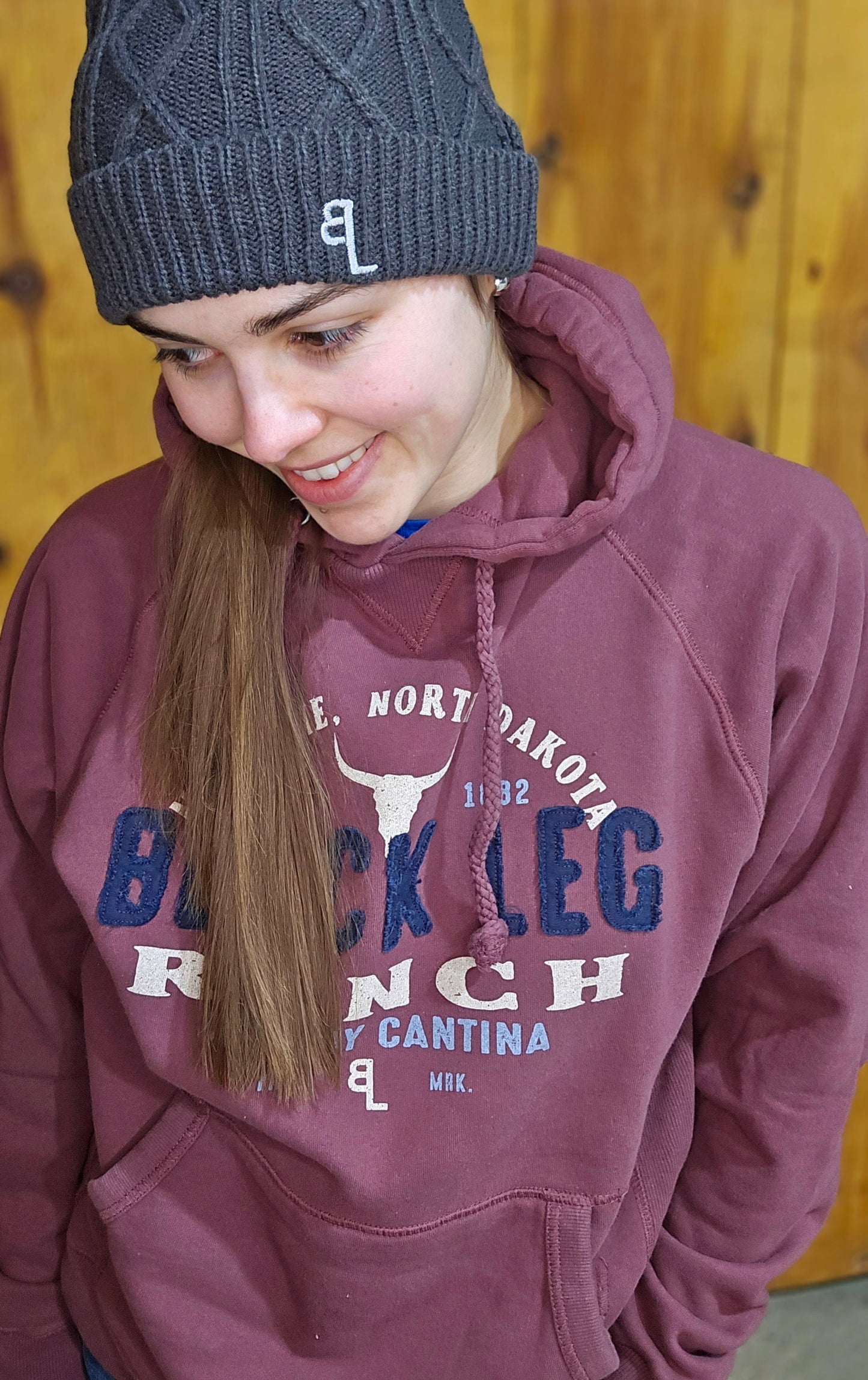 Black Leg Ranch cuffed beanie (FREE SHIPPING)