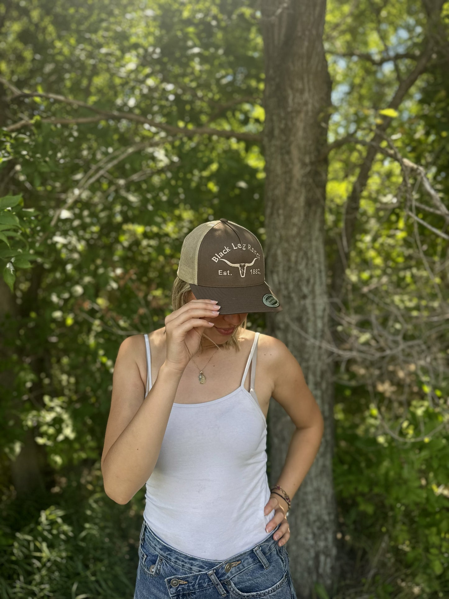 Black Leg Ranch Longhorn Hat (FREE SHIPPING)