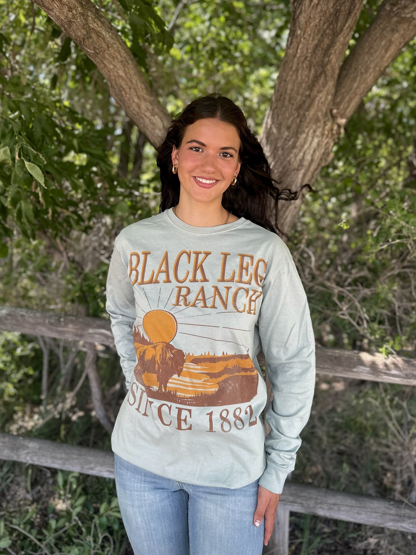 Black Leg Ranch long sleeves Graphic shirt